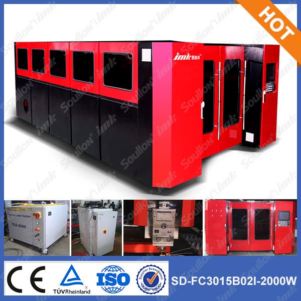 SD-FC3015-2000W fiber laser cutting machine for 17mm carbon steel cutting